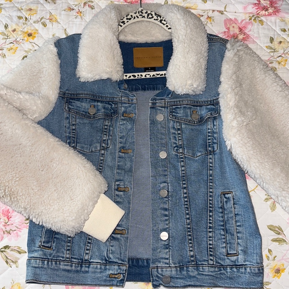 Sanctuary Denim and Sherpa Jacket